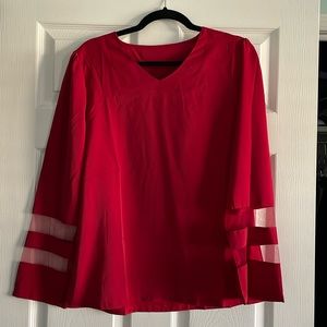 Women's red blouse